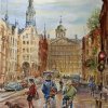 Raadhuisstraat met fietsers